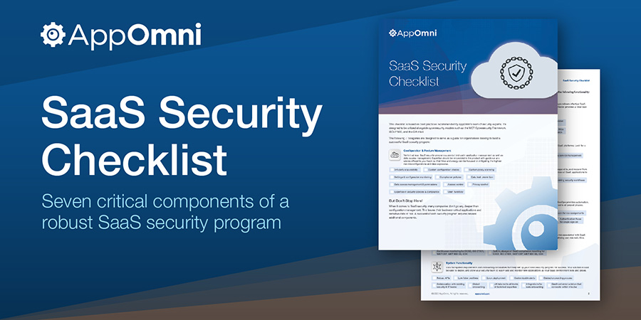 SaaS Security Checklist