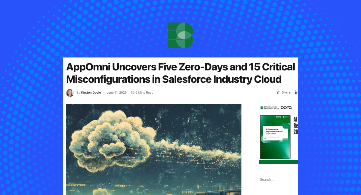 AppOmni Uncovers Five Zero-Days and 15 Critical Misconfigurations in Salesforce Industry Cloud