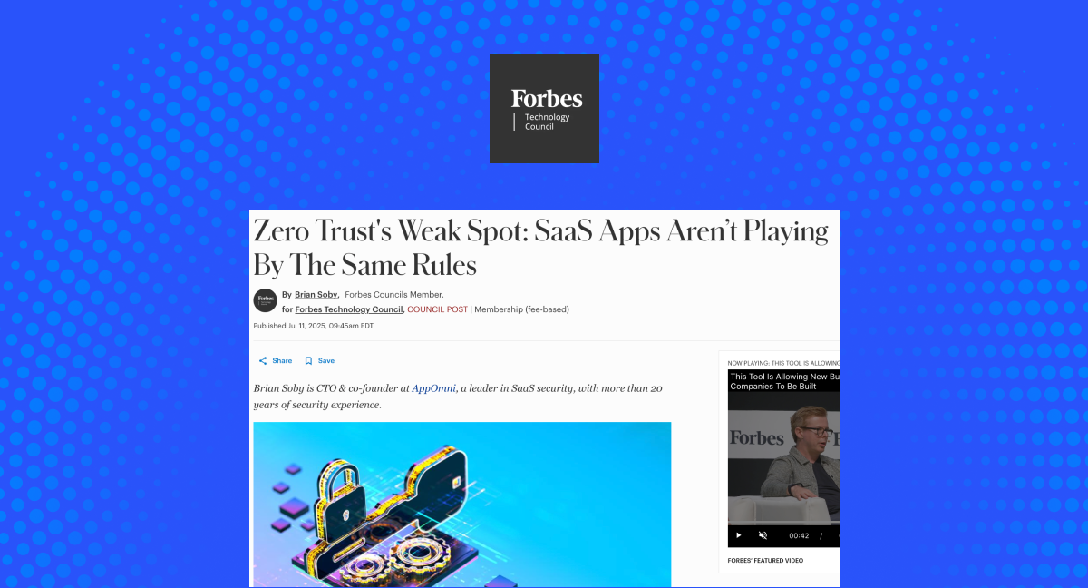 Zero Trust’s Weak Spot: SaaS Apps Aren’t Playing By The Same Rules