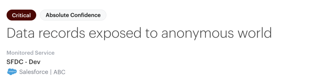 Inside AppOmni's Posture Findings: showing how to find "Data records exposed to anonymous world" in Saleforce (SFDC)
