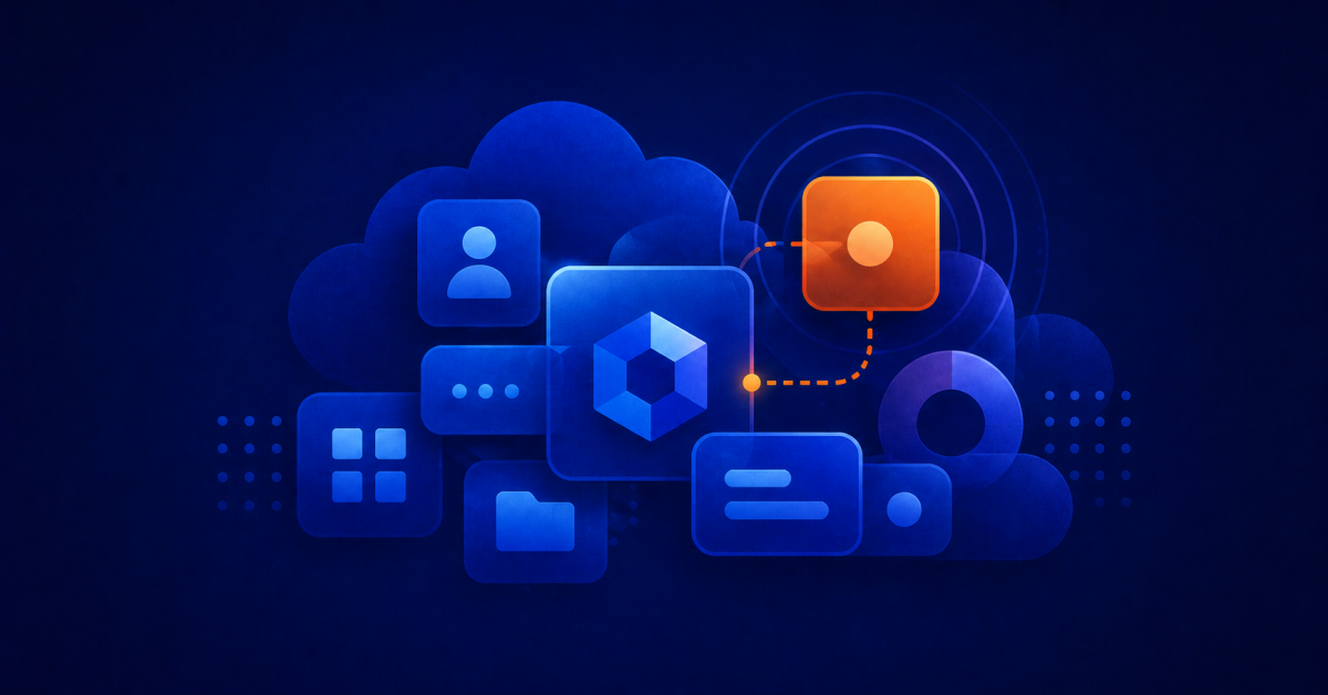 Decorative thumbnail image for the blog post on AppOmni's blog about the top three types of AI cyber attacks